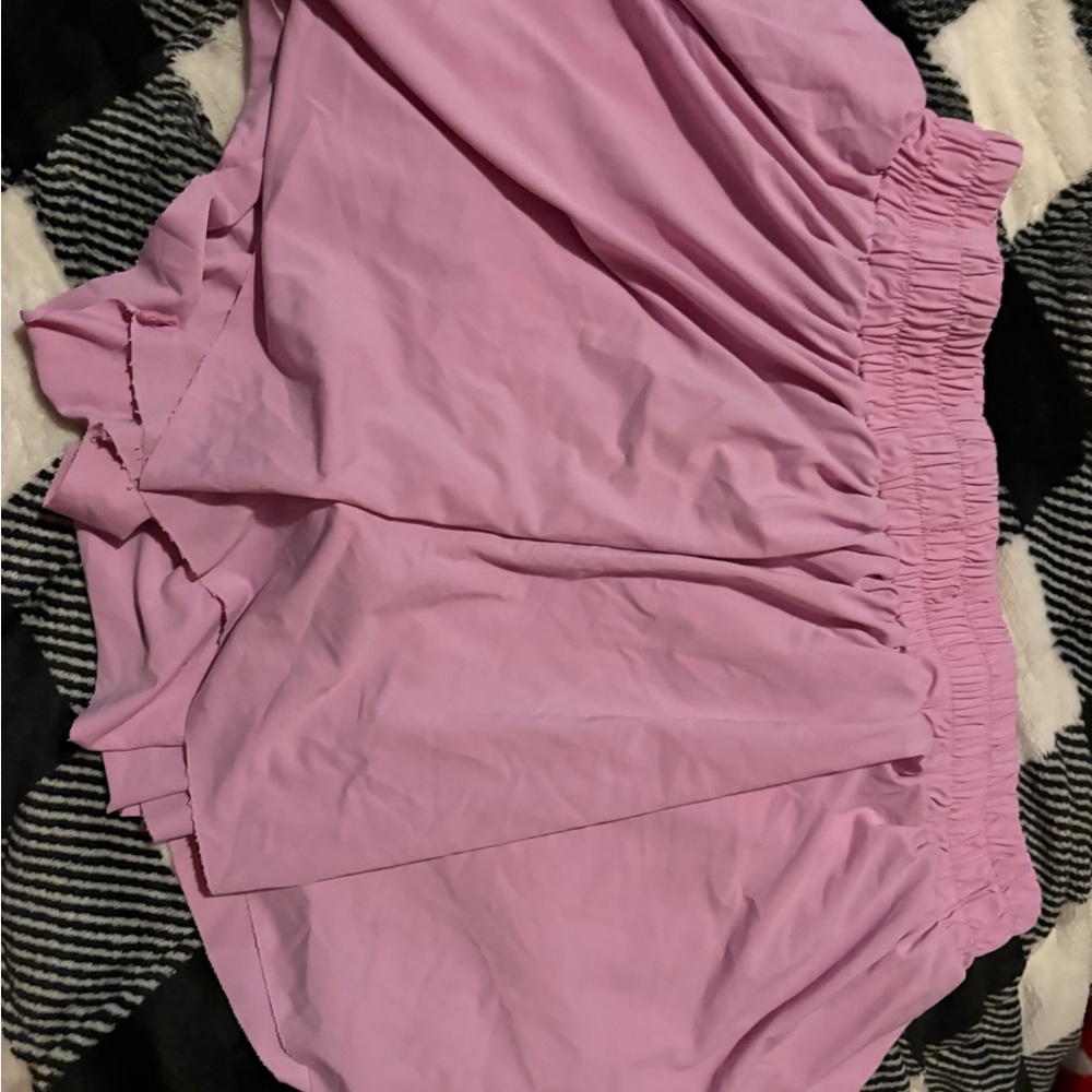 Pink butterfly shorts